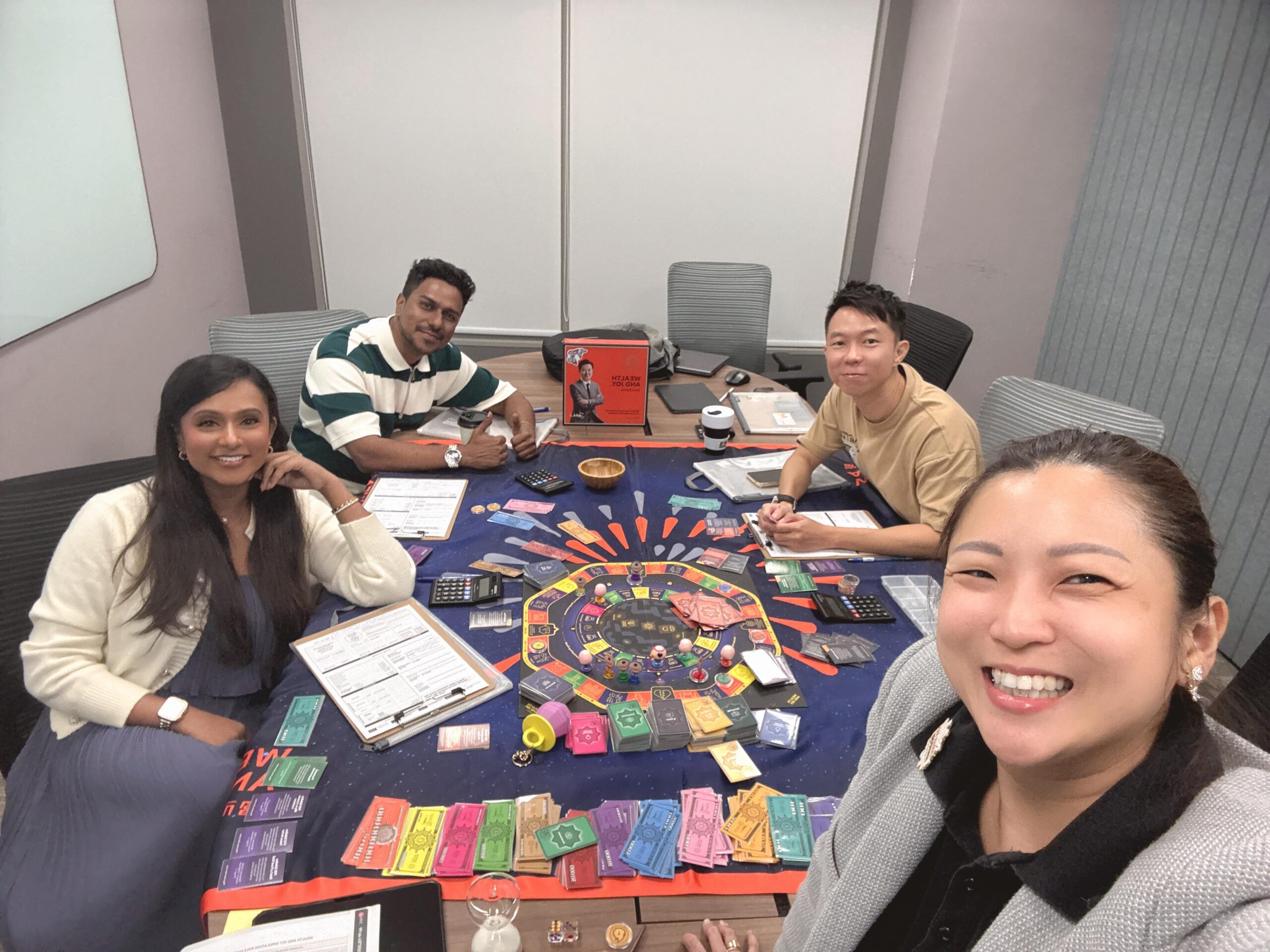 Wealth Flow Game for Corporate Executives